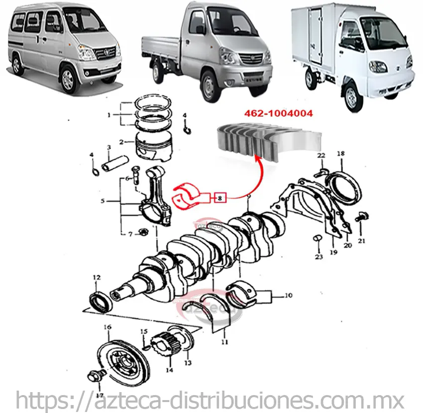 Metales Biela Gf900 Gf8
