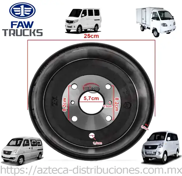 Tambor Freno Trasero gf900 gf60 gf8